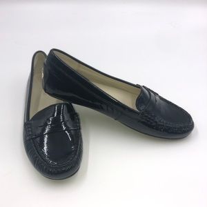 Michael Kors Black Patent Leather Loafers